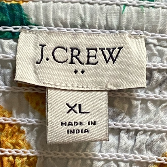 J Crew Strapless or Shoulder tie Pineapple Print Top, XL - Picture 10 of 11